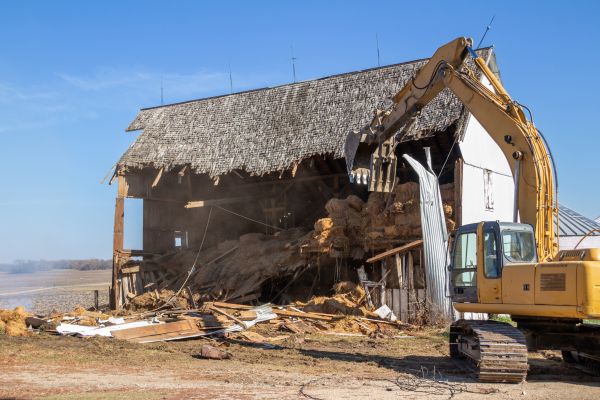Barn Demolition in Lewes