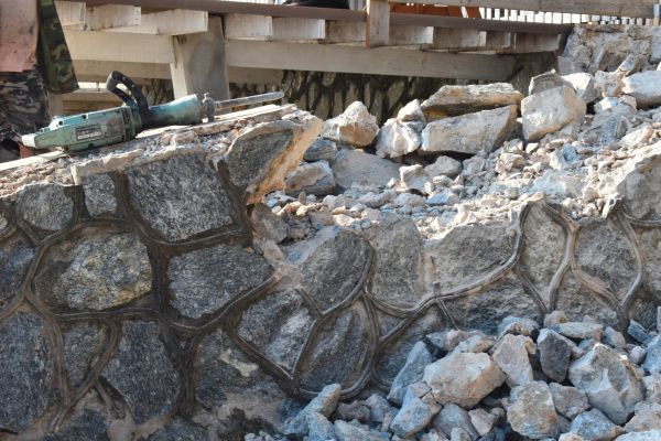 Retaining Wall Demolition in Lewes